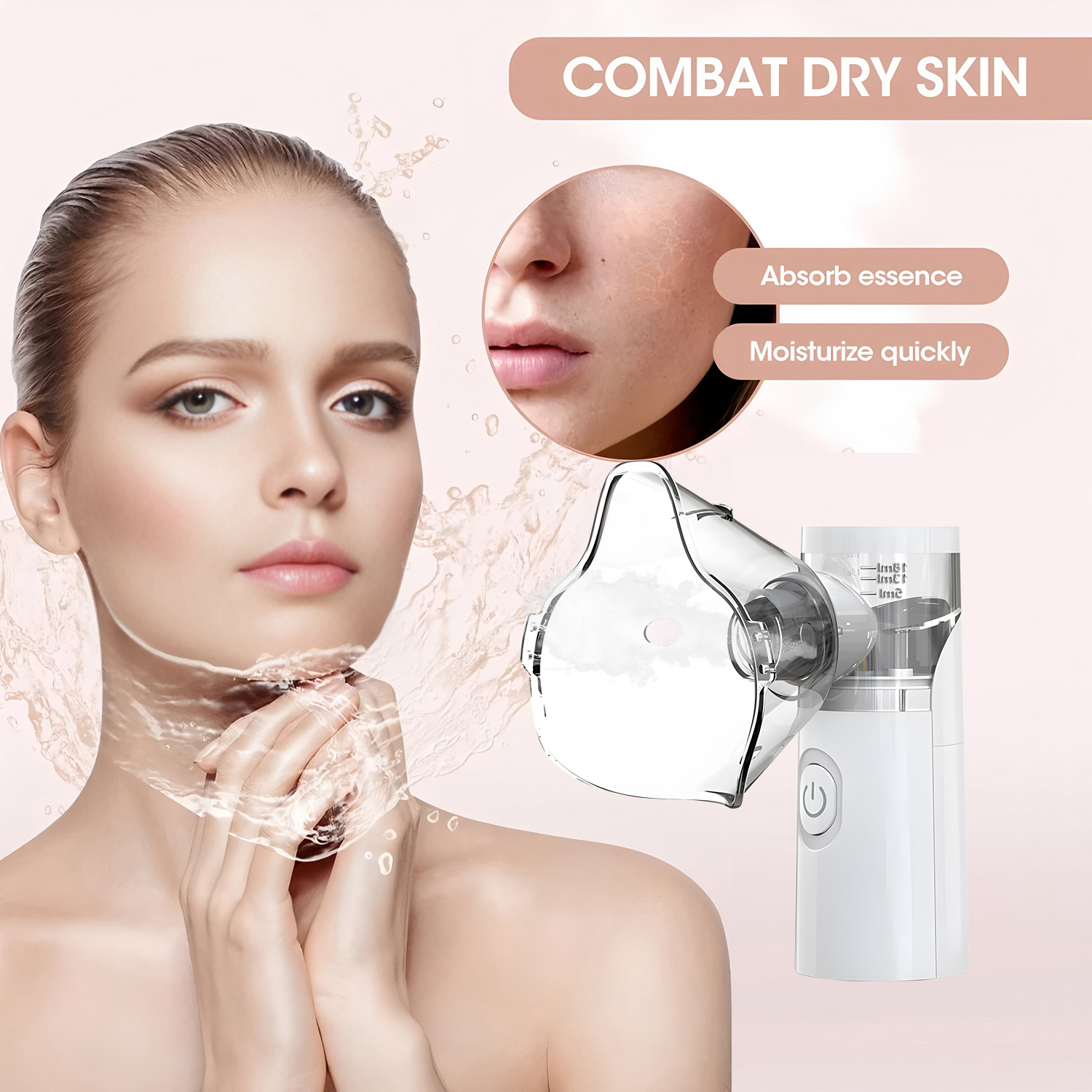 Facial Steamer Nano - Nieuwe draagbare gezichtsstoomcabine, 3 standen, automatische