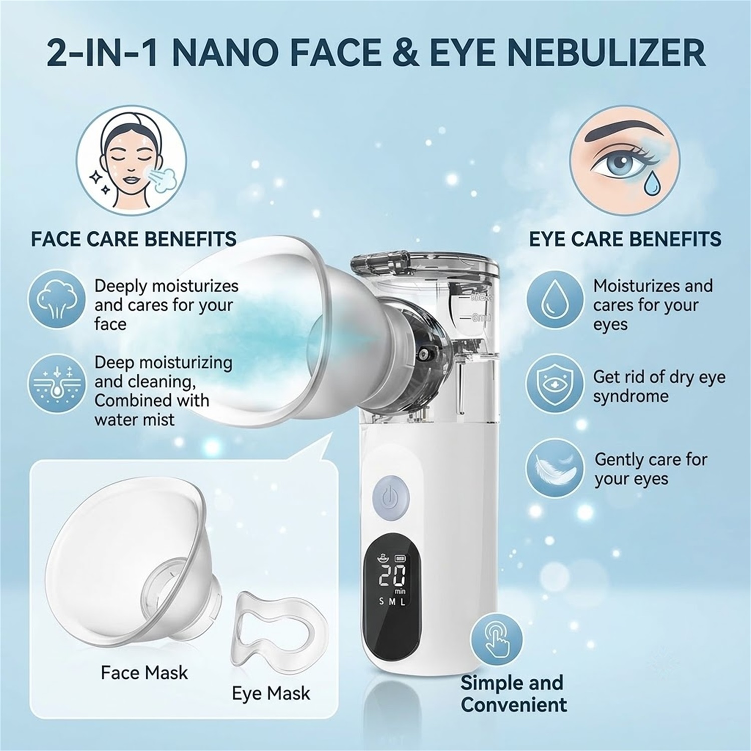 Mini draagbare gezichtsstoomre - Facial Steamer Nano recensie en prijs