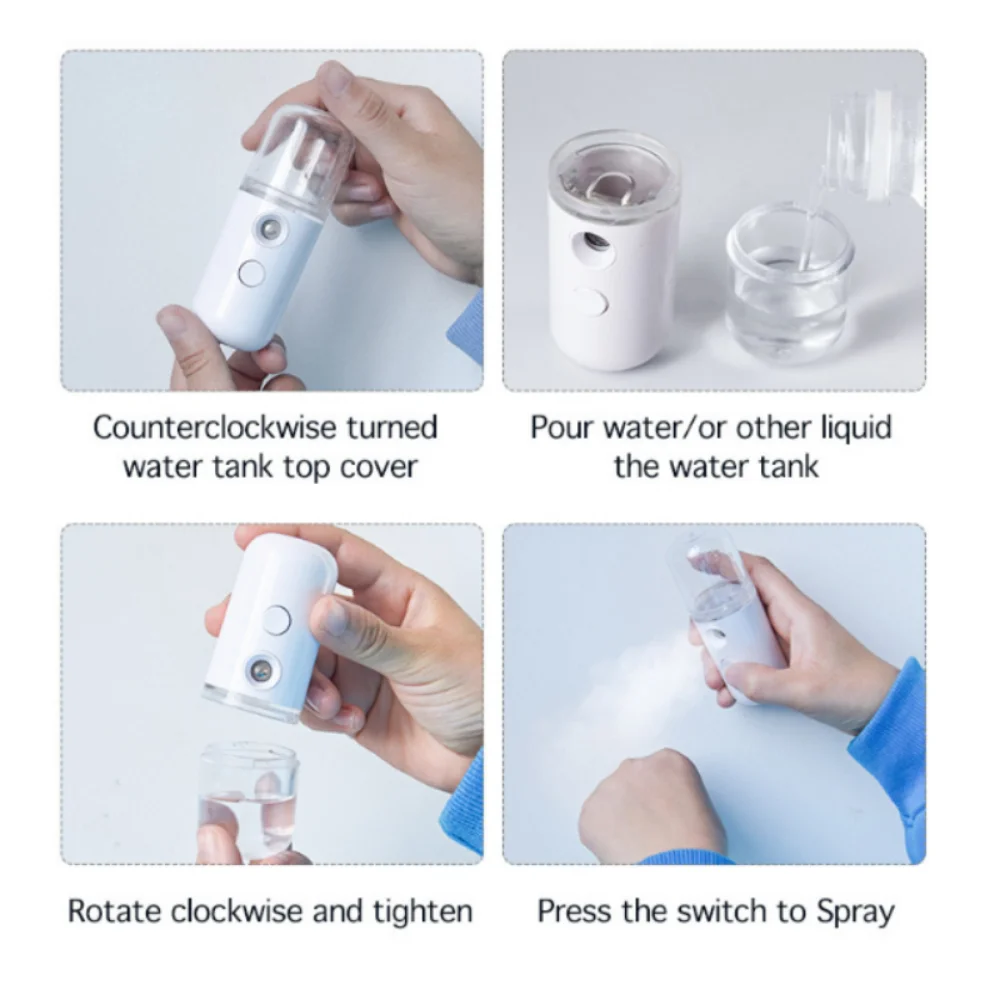 Draagbare kleine gezichtsstoom - Facial Steamer Nano recensie en prijs