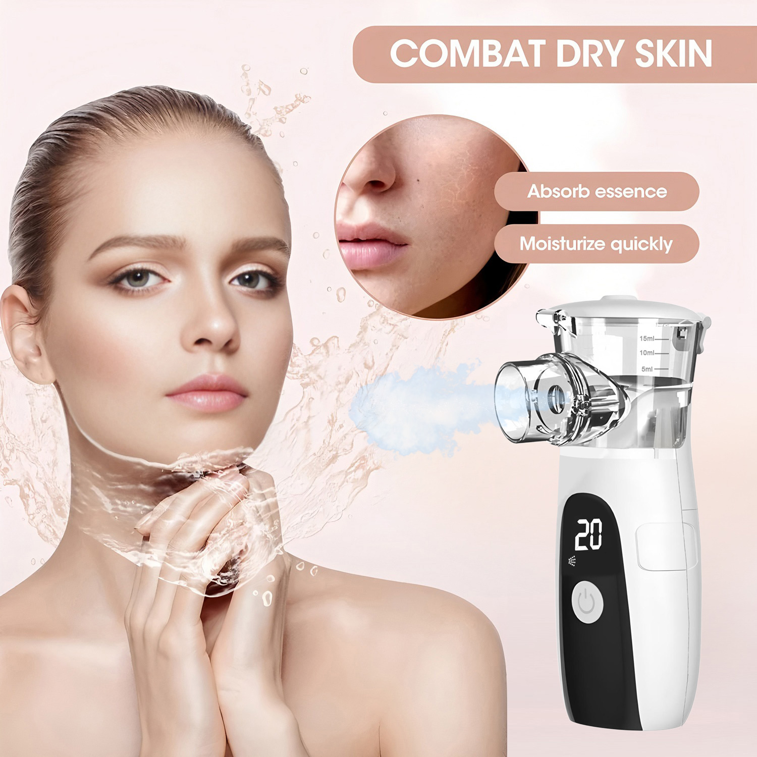 Mini draagbare hydraterende sc - Facial Steamer Nano recensie en prijs
