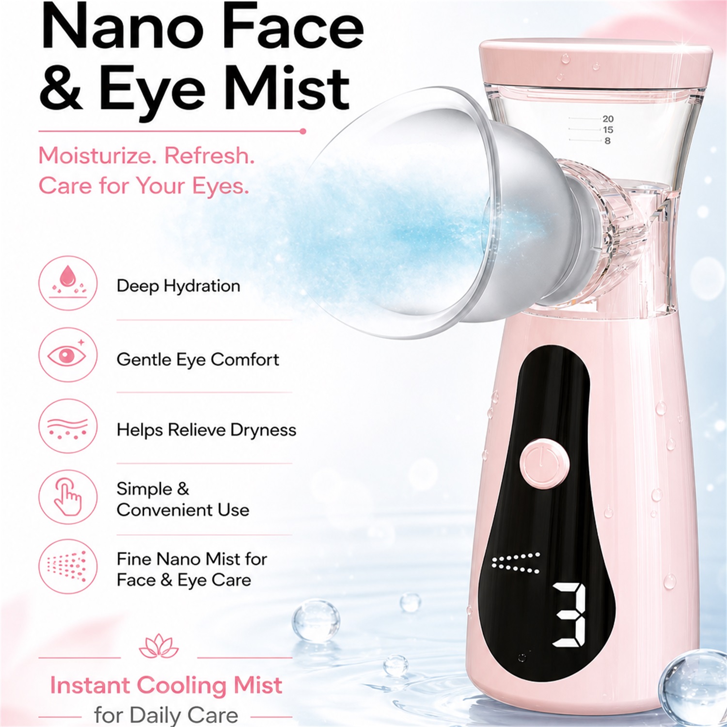 Nano Cold Spray Gezichtsstooma - Facial Steamer Nano recensie en prijs