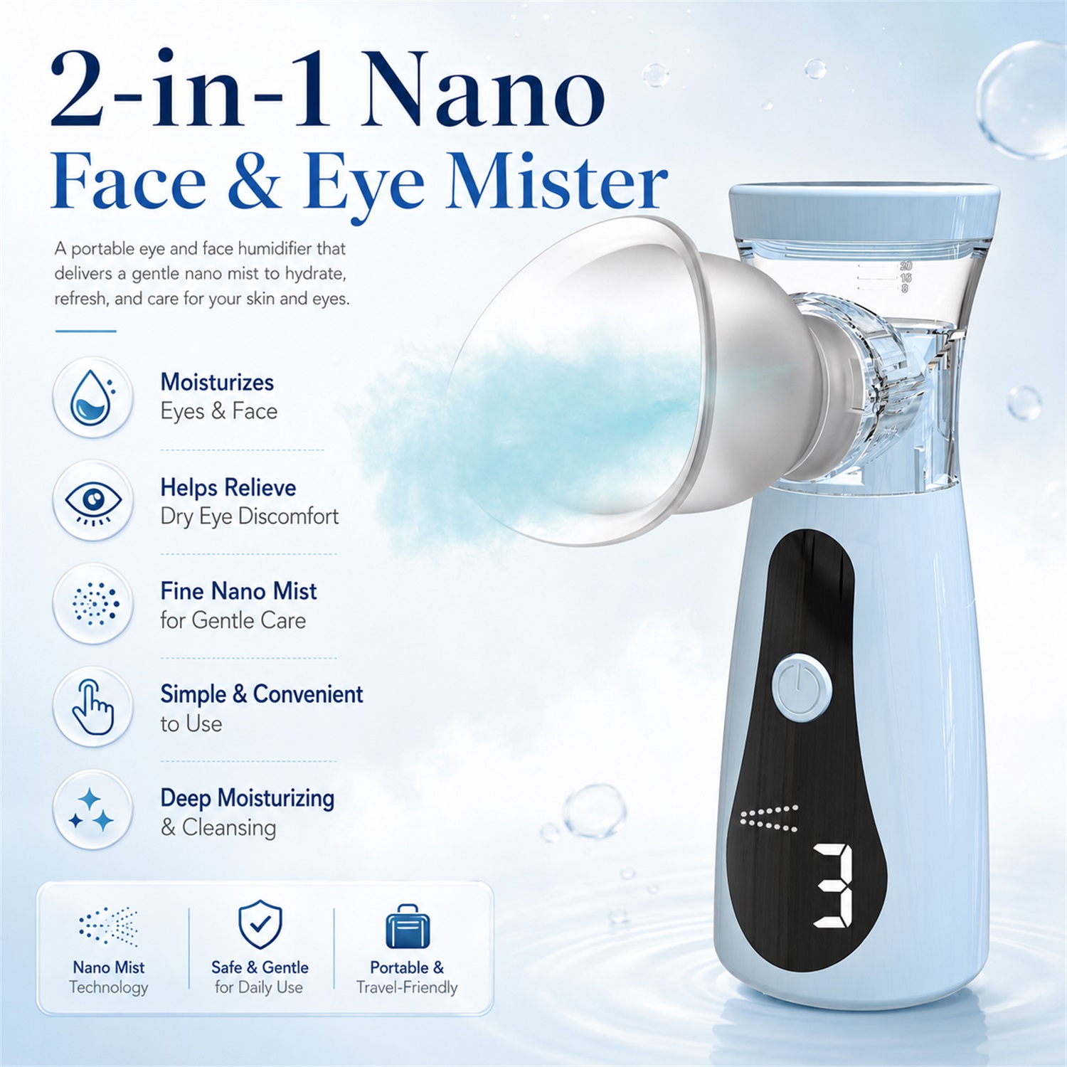 Nano Cold Spray Gezichtsstooma - Facial Steamer Nano recensie en prijs